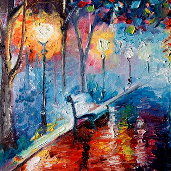 park-bench-acrylic-painting